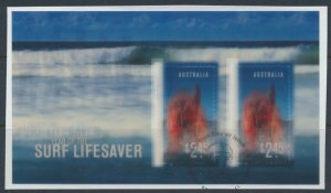 Australia   SC#  2641a  SG MS2783 Used Surfing Life Saving with fdc see detai...