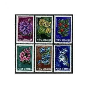 Romania 2513-2518,MNH.Michel 3224-3229. Protected flowers 1974.