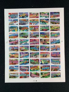 USA - Scott 3696-3745 - MNH Sheet of 50 - 34 cent Greetings From ... -   2002