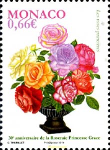 321884 MNH MONACO 2014 ROSARIUM GRACE