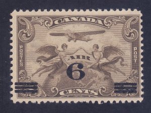 Canada C3 MNH 1932 6c on 5c Allegory of Flight Surcharged Issue VF-XF