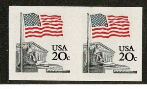 USA #1895d MNH 20c imperf pair