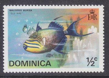 Dominica sc#421 1975 1/2c Marine Life Fish MH