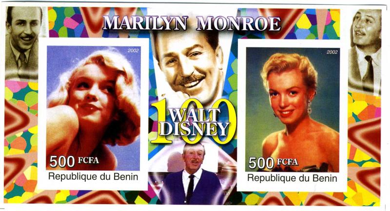 MARILYN MONROE Souvenir Sheet Imperforated Mint (NH)