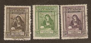 Ecuador  Scott # 471-3     Used