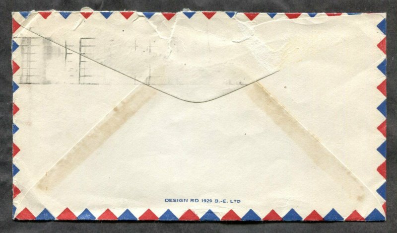 d282 - EDMONTON 1947 Airmail Special Delivery #CE3 Cover to Winnipeg