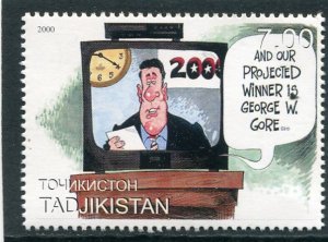 Tajikistan 2000 USA Elections 2000 Caricature Single Perforated Mint (NH)