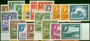 Antigua 1953-62 Extended Set of 18 SG120-134 V.F MNH