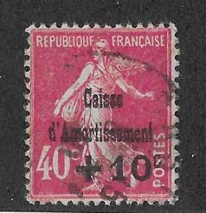 France Sc #B35 40c + 10c used FVF