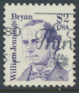  USA Sc# 2195  Used  Willian J Bryan 1986  see details  / scans