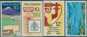 New Zealand 1978 SG1160-1163 Centenaries set MNH
