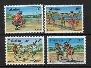 TOKELAU SG69/72 1979 SPORTS MNH