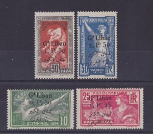 Lebanon FrancE 1924 Olympic set MNH ** SCARCE!