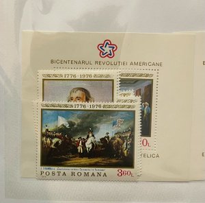 Souvenir Sheet Romania Scott #2603-2609 nh