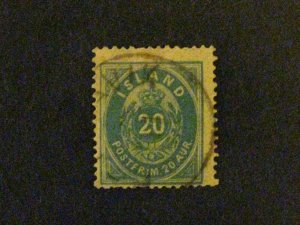 Iceland #17 used short perf at top c203 402