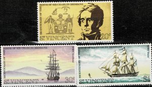 ST VINCENT 1972 ANNIV BIRTH OF SIR CHARLES BRISBANE  MNH