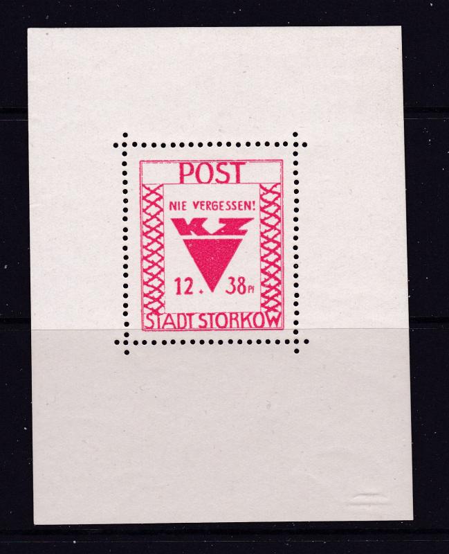Storkow (Germany Soviet Zone) a mint mini sheet