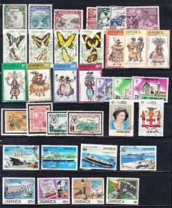 Jamaica - 10 Used sets (Catalog Value $59.45)