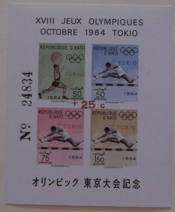 Haiti CB34 Foot Note MNH Olympic Topical Cat $8.00