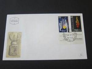 Israel 1962 Sc 220-1 set FDC