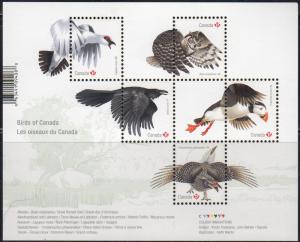 Canada 2929 - Mint-NH - P Birds Minisheet (2016) (cv $7.00)