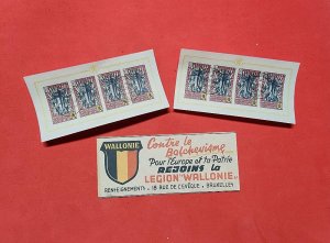 WW2 WWII German WALLONIE Foreign ELITE soldiers feldpost military postal lot