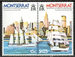 Montserrat Sc #359a Mint Hinged pair