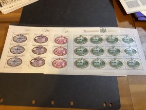 ICOLLECTZONE Liechtenstein 624-27 Sheets XF NH (C300-20)