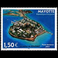 MAYOTTE 2003 - Scott# C6 Dzaoudzi Rocks Set of 1 NH