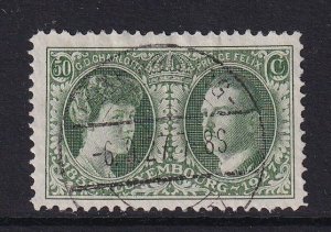 Luxembourg   #B21  used 1927  Grand Duchess and Prince 50c