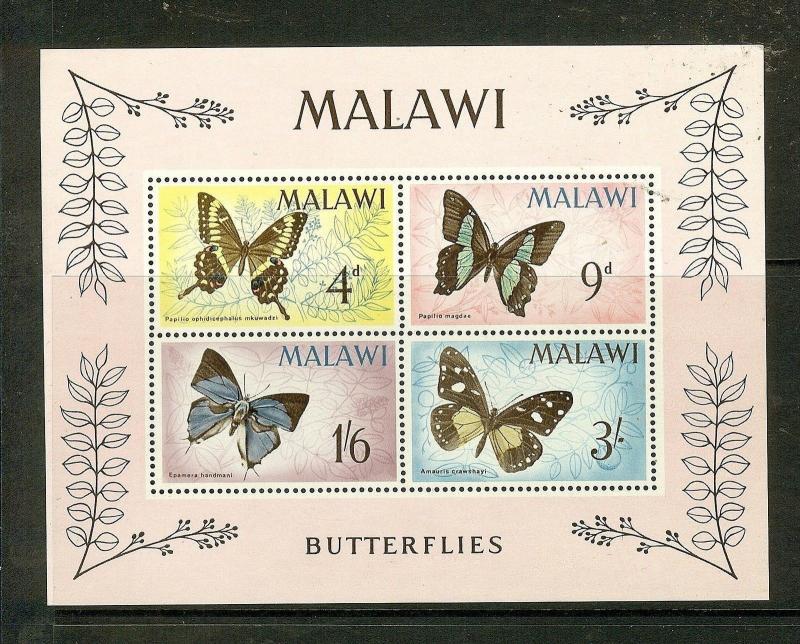 MALAWI  (B1901) BUTTERFLY SC40A  MNH