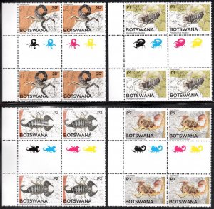 Botswana - 2021 Scorpions Marginal Gutter Pair Set MNH**