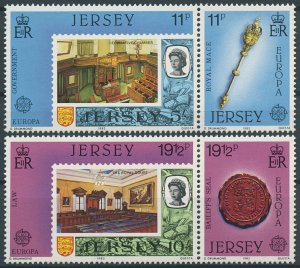 Jersey 1983 MNH Europa Stamps Government Royal Mace Law Seals 4v Set 