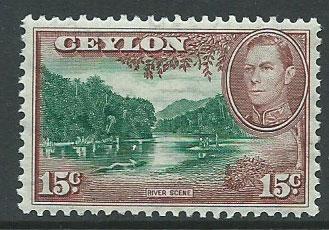 Ceylon George VI  SG 390  MVLH