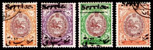 Iran Scott#O31-O34 OFFICIALS - USED - CV$37.50