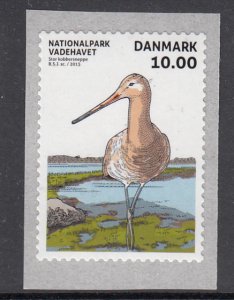 Denmark 2015 MNH Sc 1707 10k Black-tailed godwit - The Wadden Sea National Park
