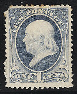 United States Scott No 206. Mint Hinged, F, Rounded Corner 