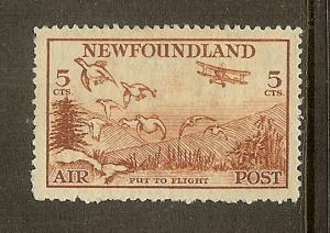 Newfoundland, Scott #C13, 5c Put to Flight, Used