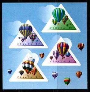 CANADA SG2106/9 2001 HOT AIR BALLOONS (EX BOOKLET) MNH