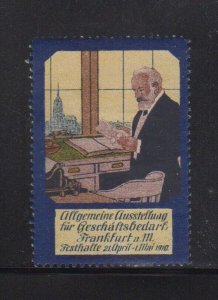 German Advertising Stamp - 1910 Frankfurt Business Supplies Exposition