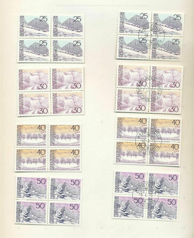 Liechtenstein 1970s MNH MH Used (Appx 120 Stamps)ZC838