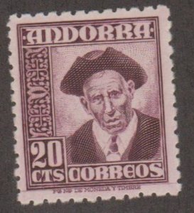 Andorra - Spanish - Scott #40 Stamp - Mint Single