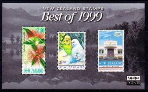 New Zealand 2000 Best of 1999 Mint MNH Miniature Sheet (2)