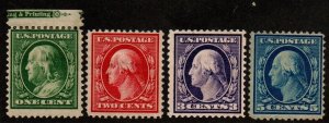 US 374-376, 378 Mint hinged