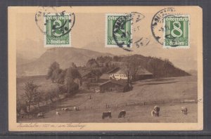 AUSTRIA, 1926 ppc. Gaisberg, Zistalalm, 8g.(3), Salzburg to South Australia.