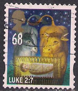 GB 2011 QE2 68p Christmas used stamp SG 3246 ( D1014 )