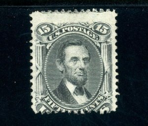 Scott 91 NG FVF US Serie of 1867 Lincoln E Grill +Cert SCV $4,500+