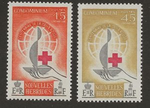 New Hebrides (Fr.) 110-111 Set MH