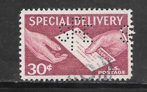 #E21 Used Perfin Single