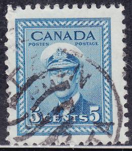 Canada 255 King George VI WWII War 1942